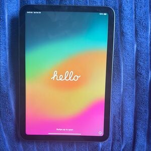 Sleek Black Tablet with Vibrant Display